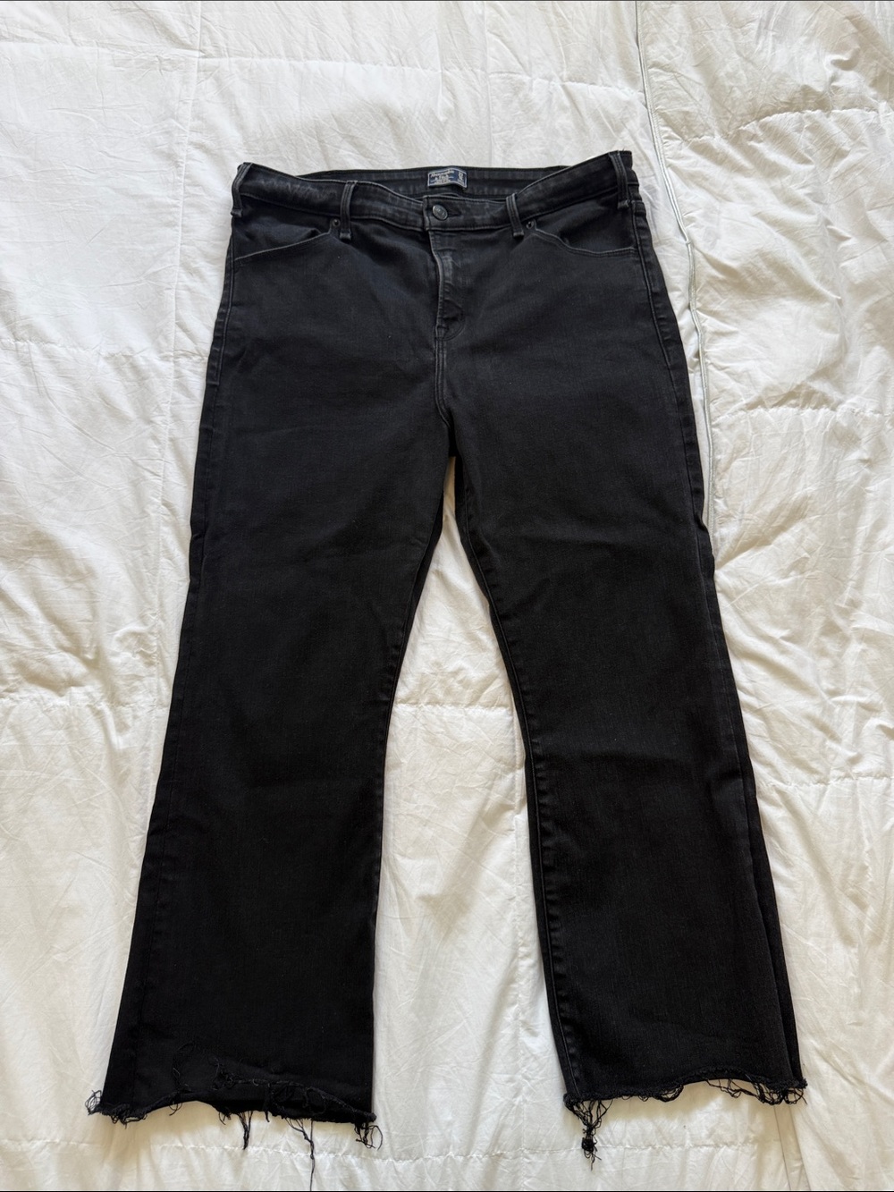 Abercrombie & Fitch Women's Black Flare Jeans